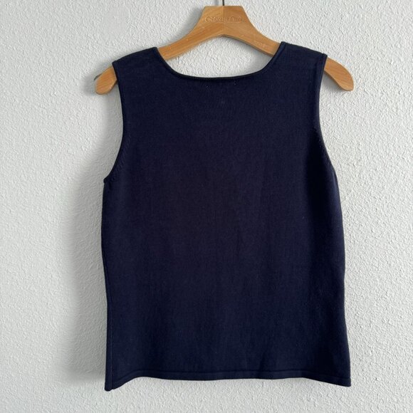 Spanner Sweater Tank Shell  Size Large Blue Women Top - Picture 9 of 12